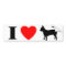 I Love Chihuahuas Bumper Sticker