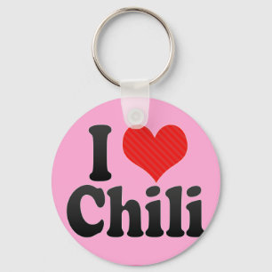 I Love Chili Key Ring