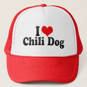 I Love Chilli Dog Trucker Hat
