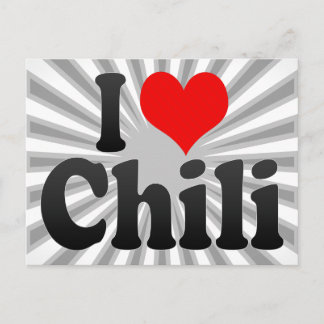 I love Chilli Postcard