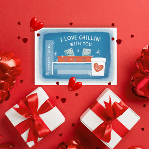 I Love Chillin' With You Ice Cube Valentine Invitation