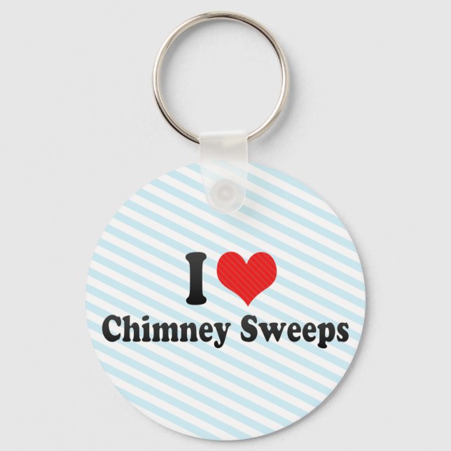 I Love Chimney Sweeps Key Ring (Front)