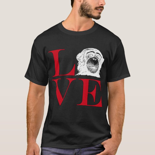 I Love Chimps - Dark Coloured Tee (Front)