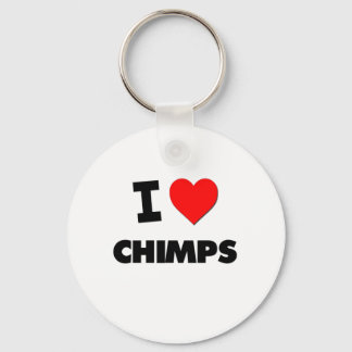 I love Chimps Key Ring