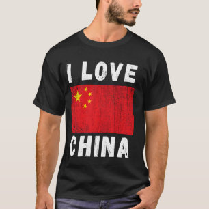 I Love China Vintage Chinese China Family Travel S T-Shirt