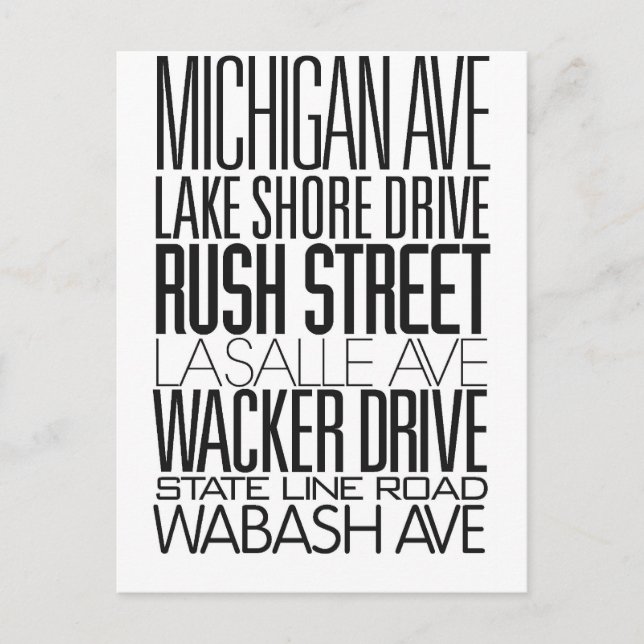 I Love ChiTOwn Postcard (Front)