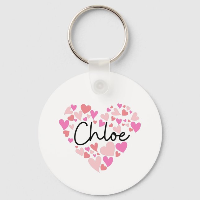 I love Chloe Key Ring (Front)