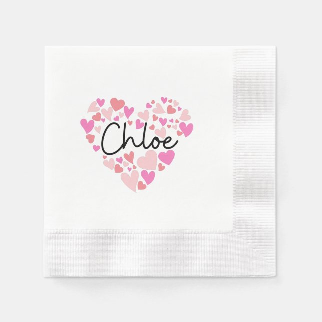 I love Chloe Napkin (Front)