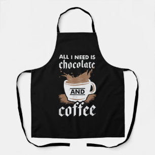 I Love Chocolate And Coffee Apron
