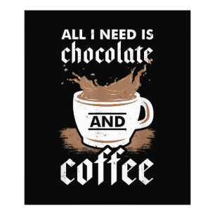 I Love Chocolate And Coffee Photo Print