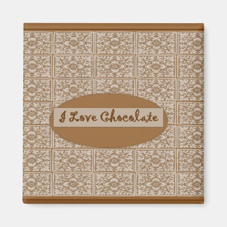 I Love Chocolate Classic Fridge Magnet