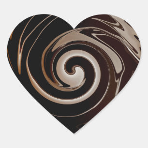 I Love Chocolate! Heart Stickers
