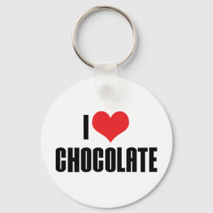 I Love Chocolate Keychain