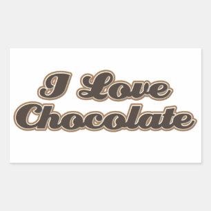 I Love Chocolate Stickers