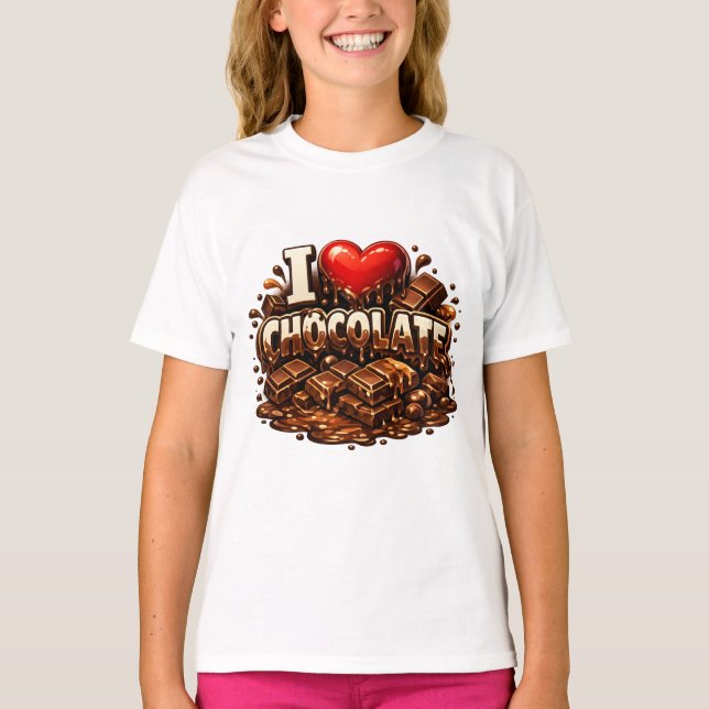 I Love Chocolate T-Shirt (Front)