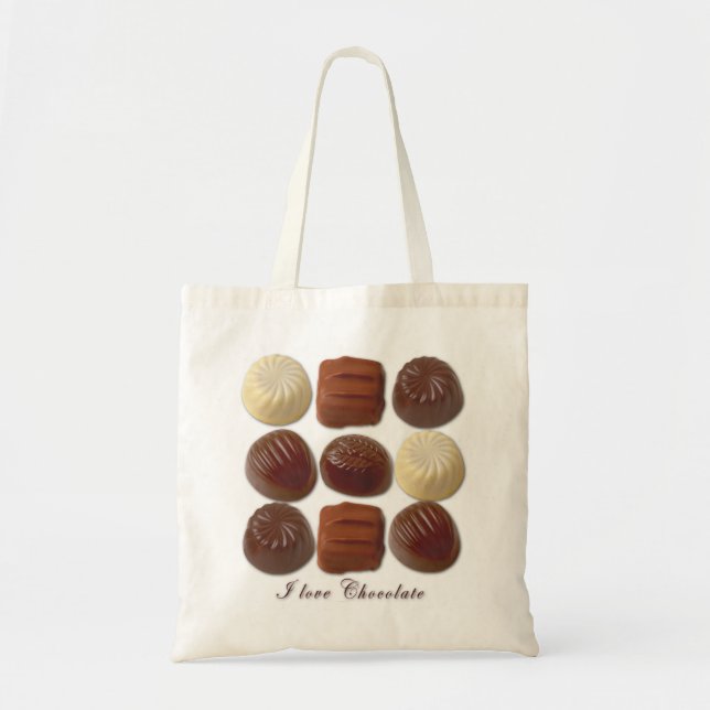 I Love Chocolate Tote (Front)