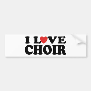 I Love Choir Bumper Sticker