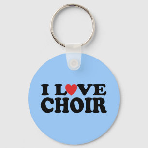 I Love Choir Key Ring