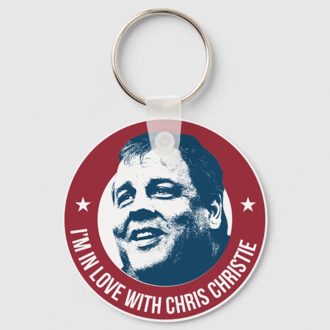 I love Chris Christie Key Ring (Front)