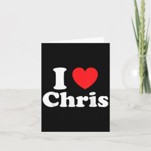 I Love Chris Valentine Sorry Ladies Guys Heart Bel Card