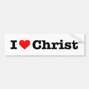 “I LOVE CHRIST” BUMPER STICKER