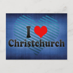I Love Christchurch, New Zealand Postcard