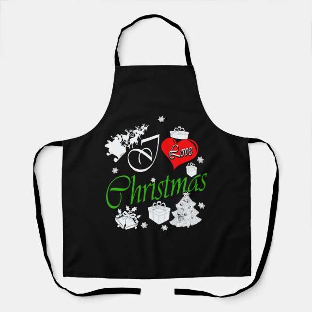 I Love Christmas    Apron (Front)