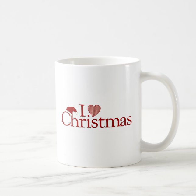 I Love Christmas Coffee Mug (Right)