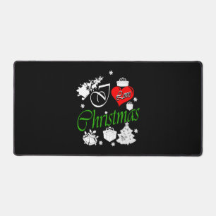 I Love Christmas    Desk Mat