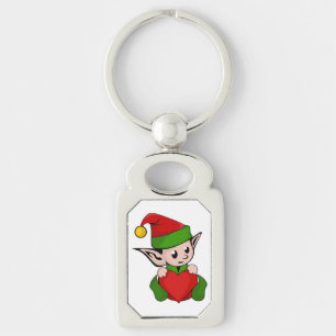 "I LOVE CHRISTMAS" ELF KEY RING