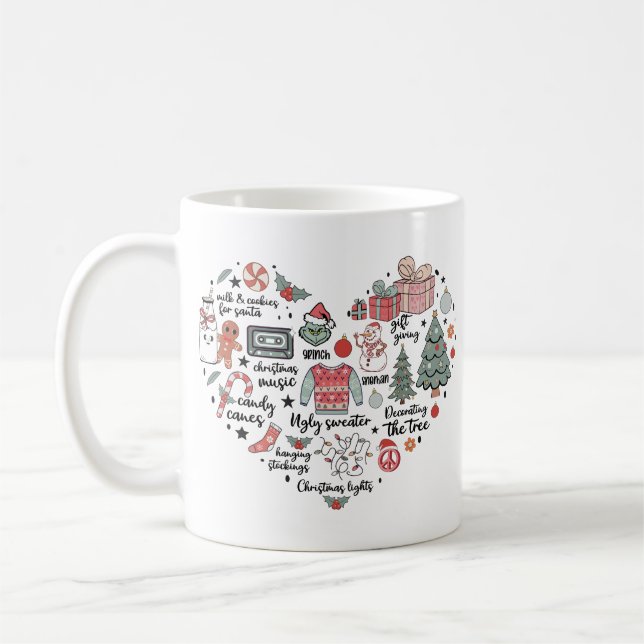 I Love Christmas: Festive Coffee Mug (Left)