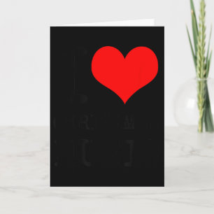 I Love Christmas Music - Funny Christmas  Card