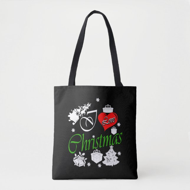 I Love Christmas    Tote Bag (Front)