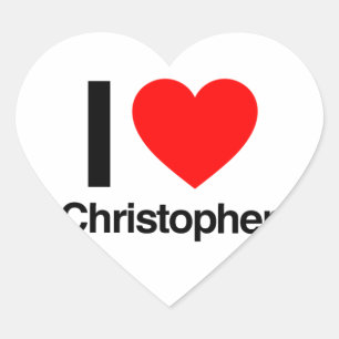 i love christopher heart sticker