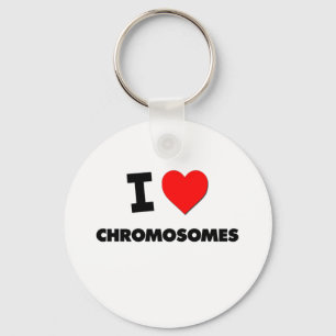 I love Chromosomes Key Ring