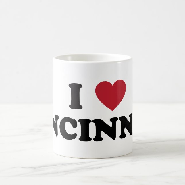 I love Cincinnati Ohio Coffee Mug (Center)