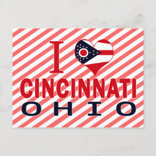 I love Cincinnati, Ohio Postcard