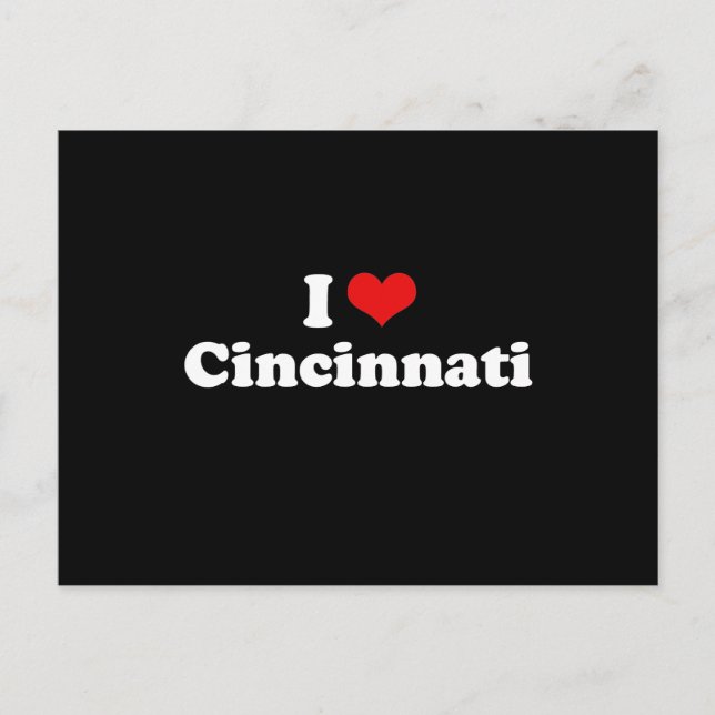 I LOVE CINCINNATI POSTCARD (Front)