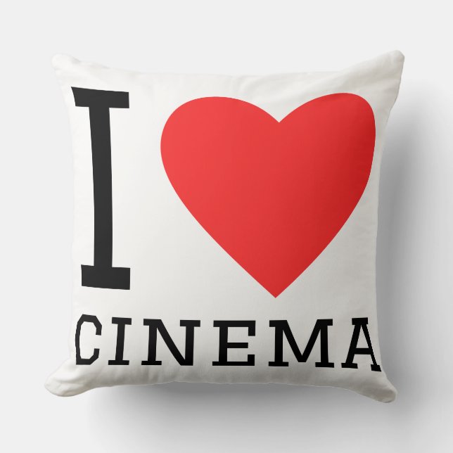 I love cinema cushion (Front)