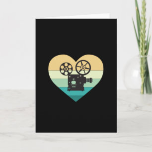 I Love Cinema Retro Movie Projector Card