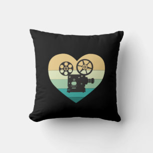 I Love Cinema Retro Movie Projector Cushion