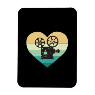 I Love Cinema Retro Movie Projector Magnet