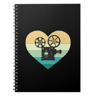 I Love Cinema Retro Movie Projector Notebook
