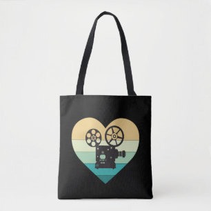 I Love Cinema Retro Movie Projector Tote Bag
