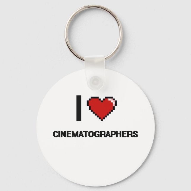 I love Cinematographers Key Ring (Front)