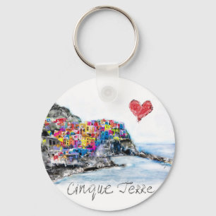 I love cinque terre key ring