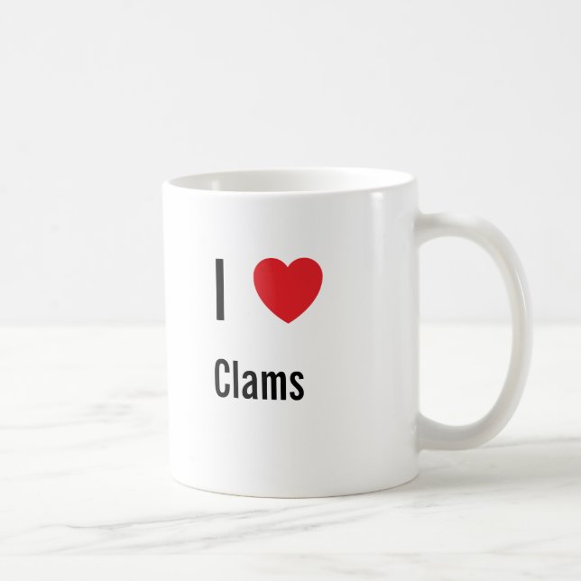 I love Clams Coffee Mug (Right)