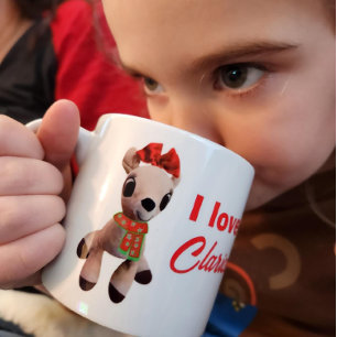 I love Clarice Reindeer Rudolph's girlfriend kids Espresso Cup