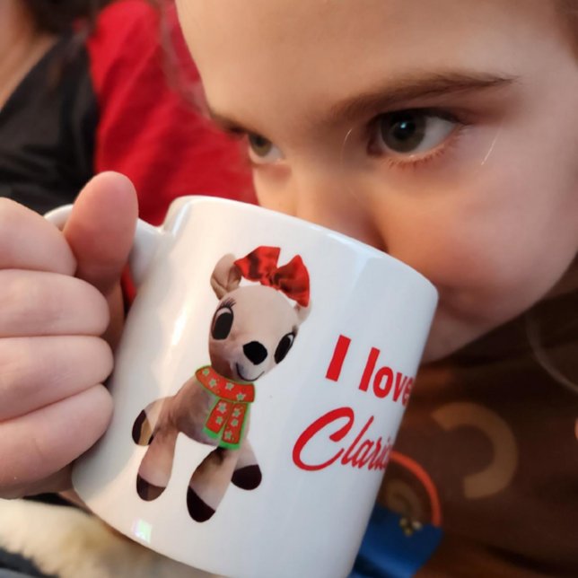 I love Clarice Reindeer Rudolph's girlfriend kids Espresso Cup (Creator Uploaded)
