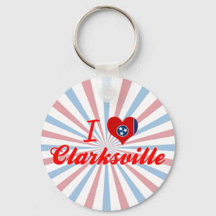 I Love Clarksville, Tennessee Key Ring